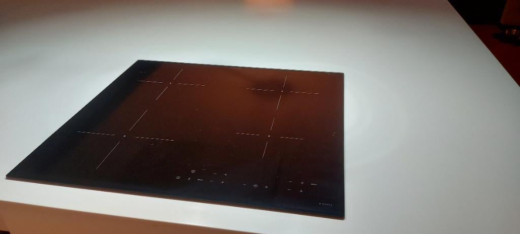 Inductiekookplaat 4-pits 59cm, Witgoed en Apparatuur, Kookplaten, Ophalen, 4 kookzones, Zo goed als nieuw, Inbouw