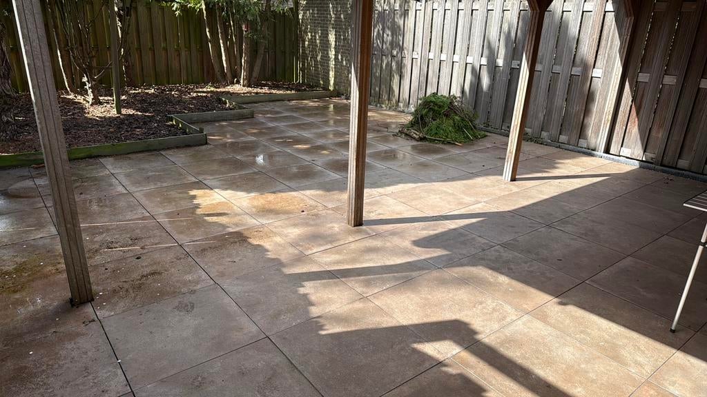 Keramische terrastegels 25m2 60x60x3cm - Marble design, Ophalen, Gebruikt, Keramiek, 10 m² of meer