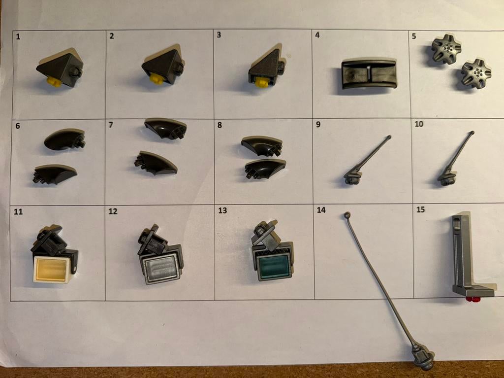 Mrt 243: playmobil: onderdelen: oa spiegels lampen, Ophalen of Verzenden, Gebruikt, Los playmobil