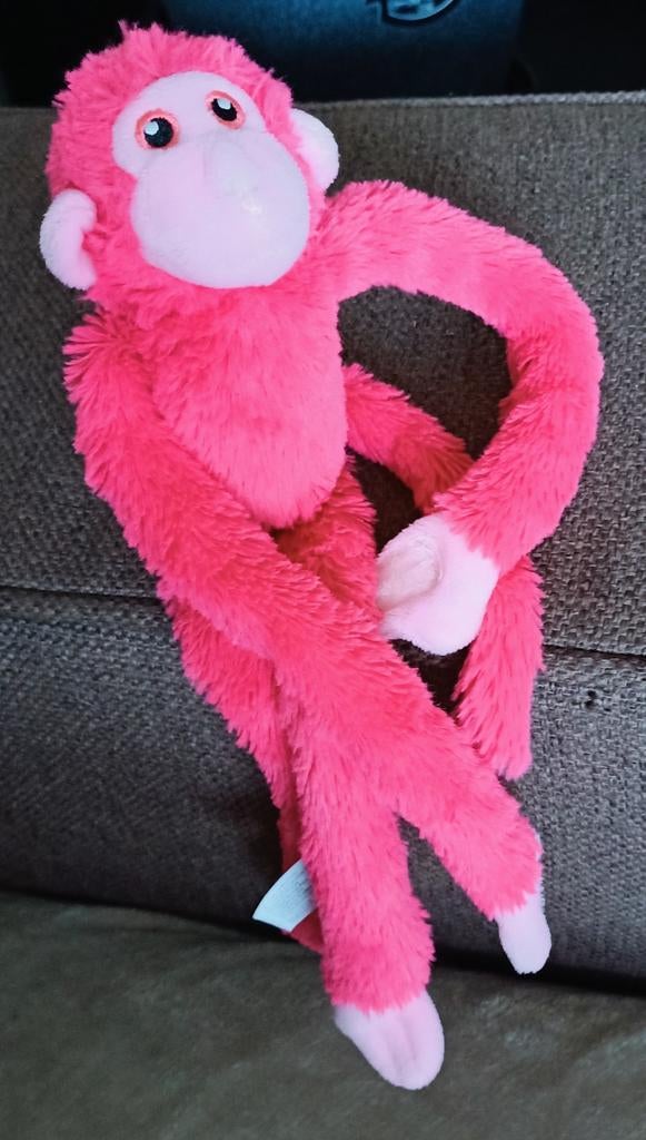 Apenheul roze slungel aapje, petjes world., Ophalen of Verzenden, Zo goed als nieuw, Overige typen