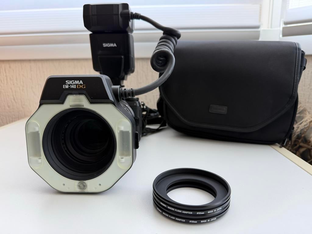 Sigma EM-140 DG macro flitser voor Nikon, Ophalen of Verzenden, Zo goed als nieuw, Sigma