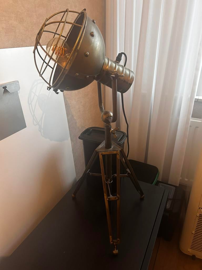 Industriële lamp, Huis en Inrichting, Lampen | Vloerlampen, Ophalen, Zo goed als nieuw, Minder dan 100 cm