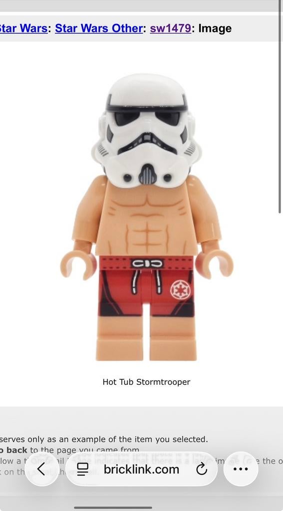 Lego Star Wars Hot Tub Stormtrooper SW1479 uit 75419  NIEUW, Star Wars, Lego, Nieuw, Ophalen of Verzenden