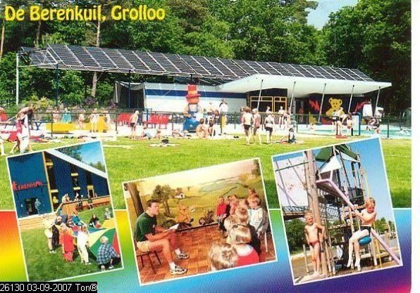 Ansichtkaart	Grolloo	De Berenkuil	4-luik, Verzamelen, Ansichtkaarten | Nederland, Verzenden, 1980 tot heden, Gelopen, Drenthe