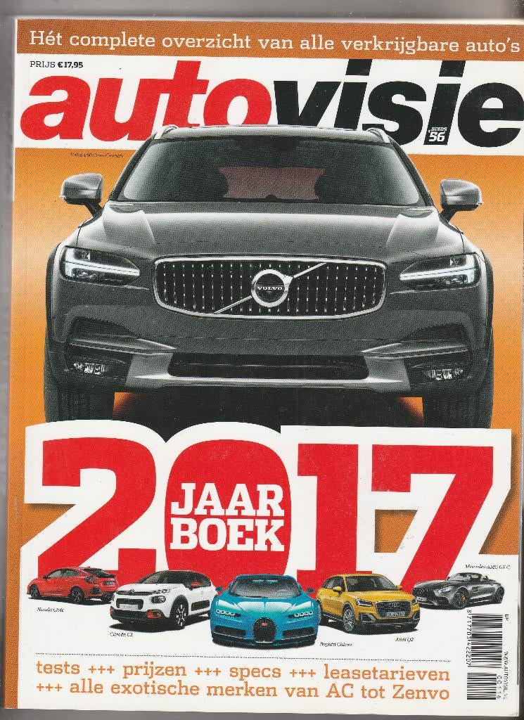 AUTOVISIE JAARBOEK 2017, Boeken, Auto's | Boeken, Ophalen of Verzenden, Zo goed als nieuw, Algemeen