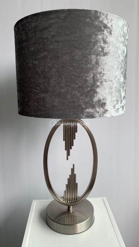 RINGLAMP CHROME ZILVER VELVET KAP ERIC KUSTER STYLE, Ophalen of Verzenden, Nieuw