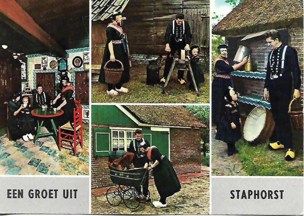 Staphorst- -4-luik., Verzenden, 1960 tot 1980, Gelopen, Overijssel