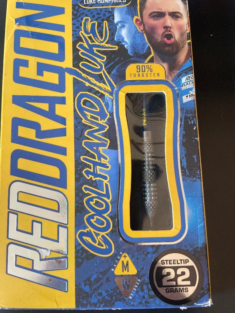 Red Dragon Luke Humphries TX2 Atomized, 22gram ruil/koop, Ophalen of Verzenden, Gebruikt, Pijlen