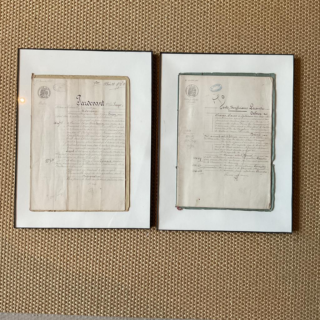 2x antiek document, ornament, manuscript, samen €18, Ophalen of Verzenden, Zo goed als nieuw