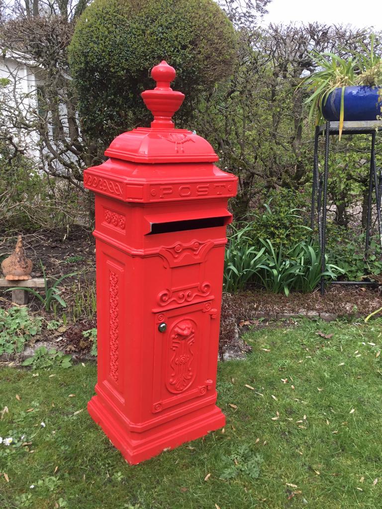 Staande brievenbus, Tuin en Terras, Brievenbussen, Ophalen of Verzenden, Gebruikt, Aluminium, Staande brievenbus