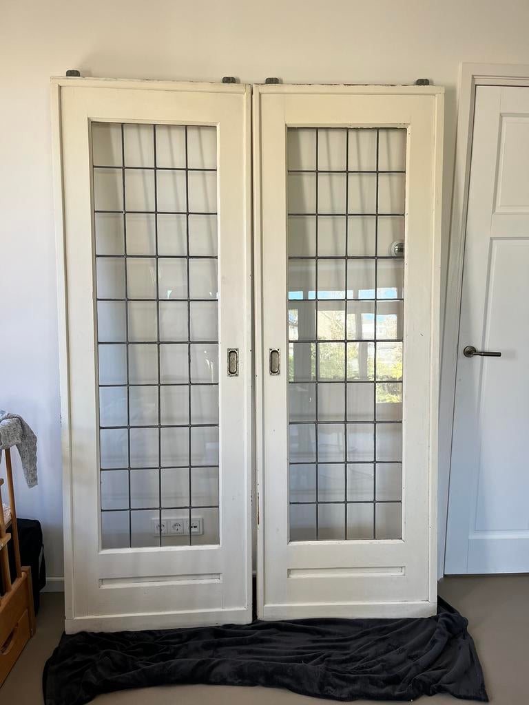 Ensuite deuren , kamer- ensuite deuren, Doe-het-zelf en Verbouw, Deuren en Horren, Gebruikt, Binnendeur, 200 tot 215 cm, Minder dan 80 cm