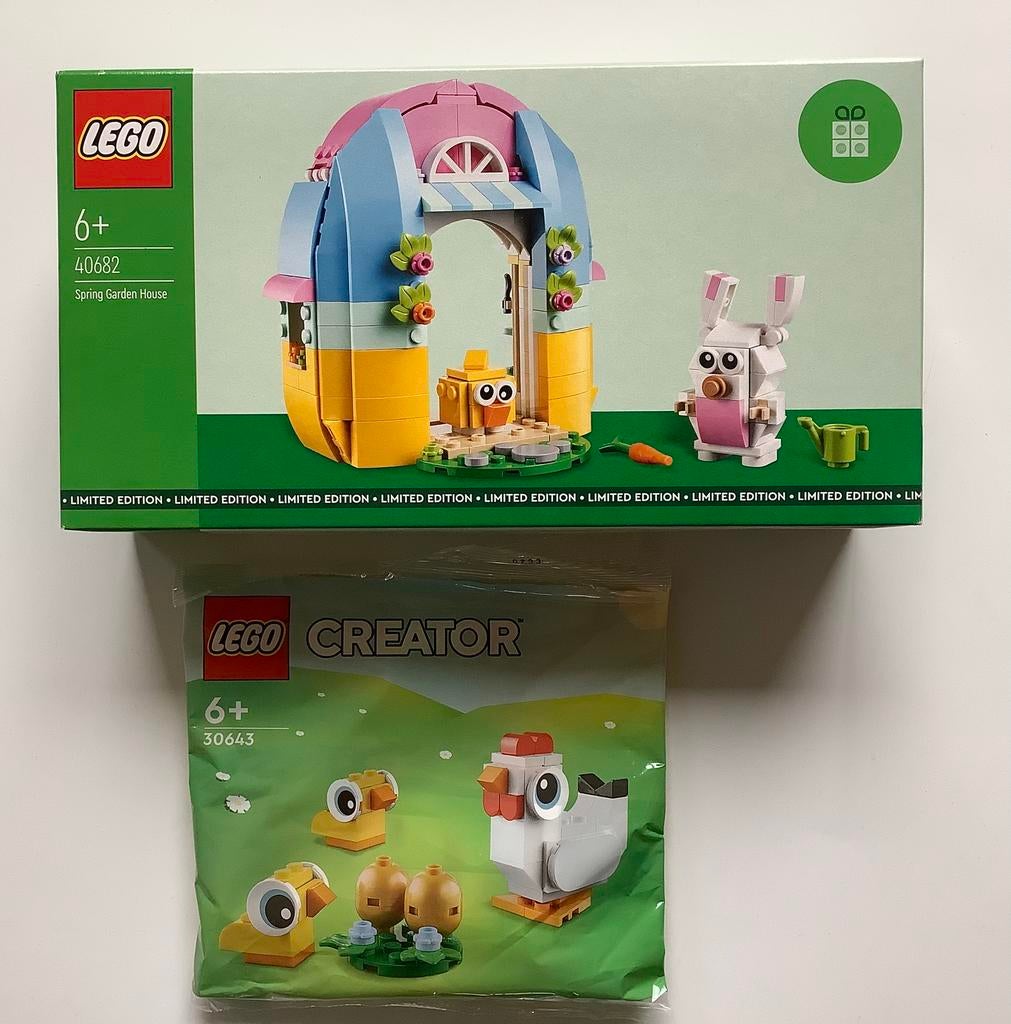 Nieuw LEGO Tuinhuis in de lente 40682 + 30643 Paaskippen, Ophalen, Lego, Nieuw, Complete set