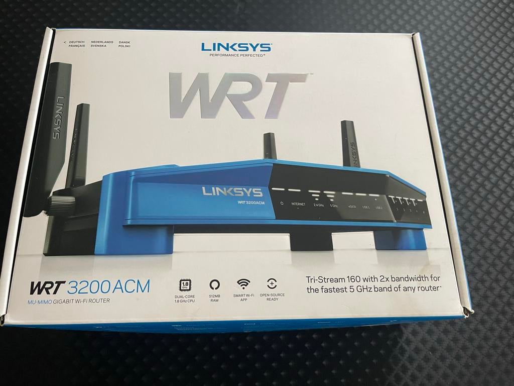 Linksys WRT 3200 ACM MU-MIMO Gigabit Wi-Fi Router, Ophalen, Zo goed als nieuw, Router
