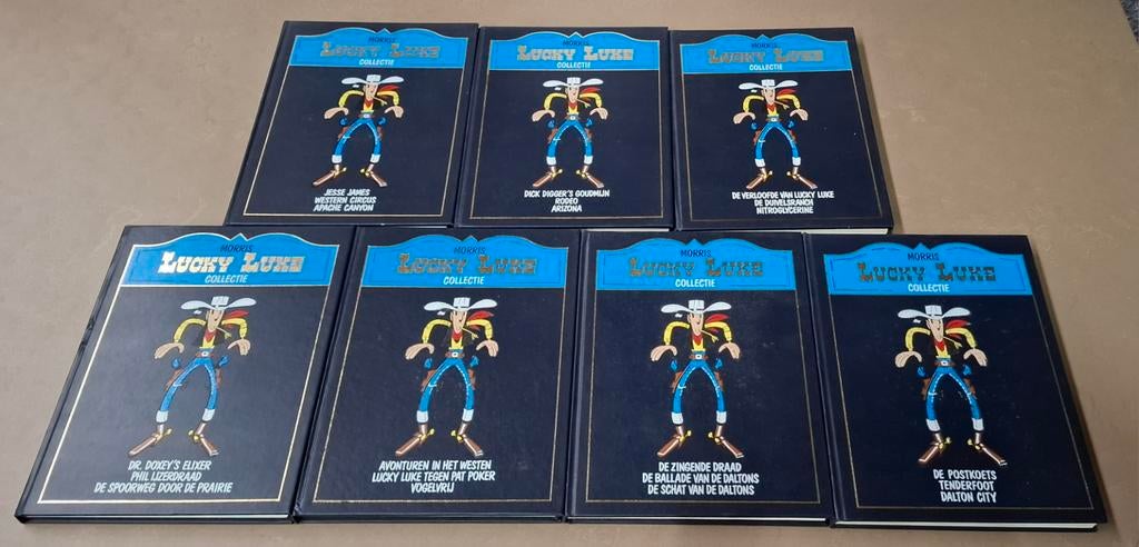 7 x Lucky Luke - Lekturama Collectie (21 titels), Boeken, Meerdere stripboeken, Ophalen of Verzenden, Gelezen, Morris & Goscinny