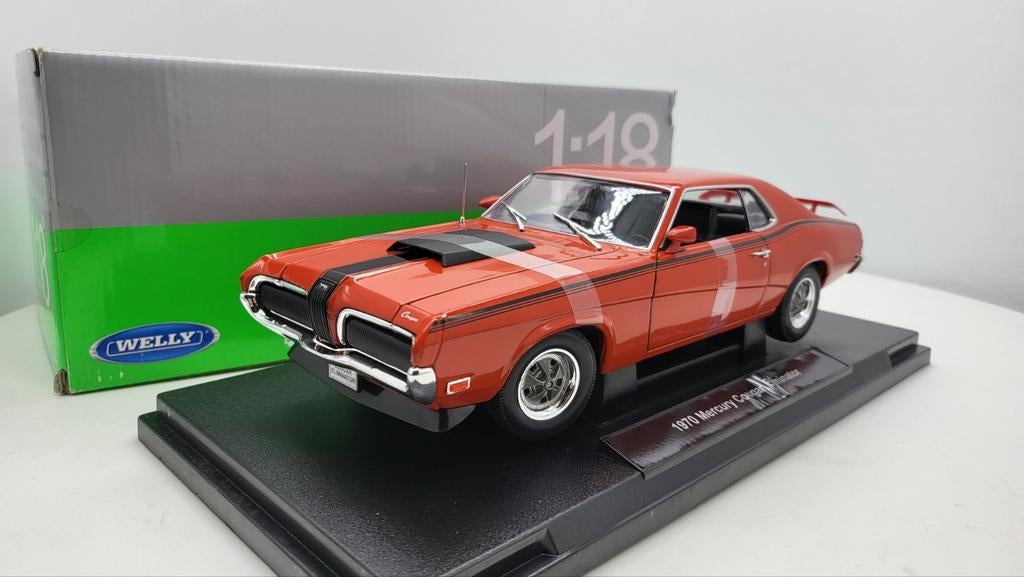 Mercury Cougar Eliminator 1970 Oranje, Ophalen of Verzenden, Nieuw, Welly