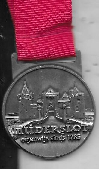 MUIDERSLOT MEDAILLE MET LINT, Ophalen of Verzenden, Overige materialen
