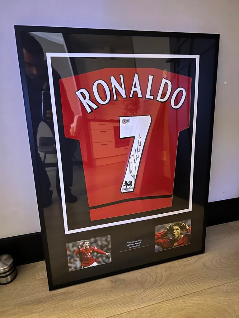 Cristiano Ronaldo Man utd 2004 Beckett Witnessed, Ophalen, Zo goed als nieuw, Buitenlandse clubs, Shirt