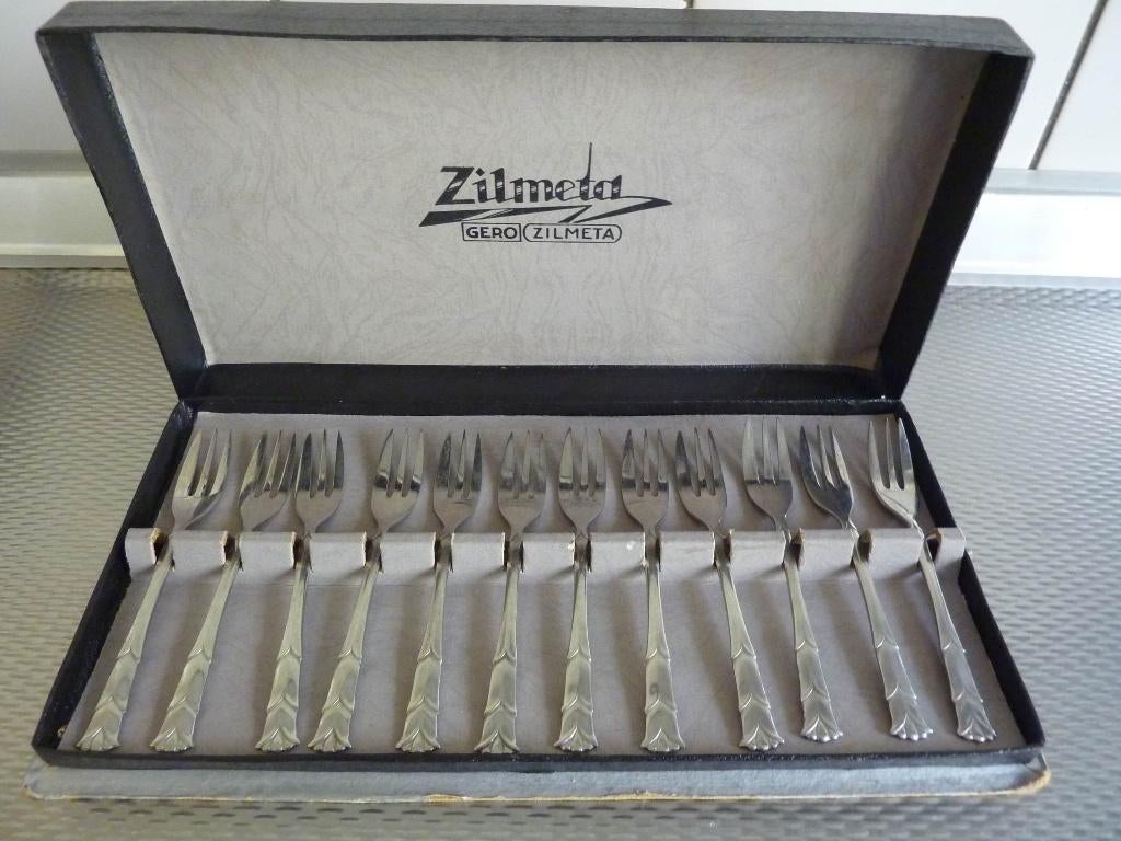 Originele doos van Gero Zilmeta met 12x vorkje, Ophalen