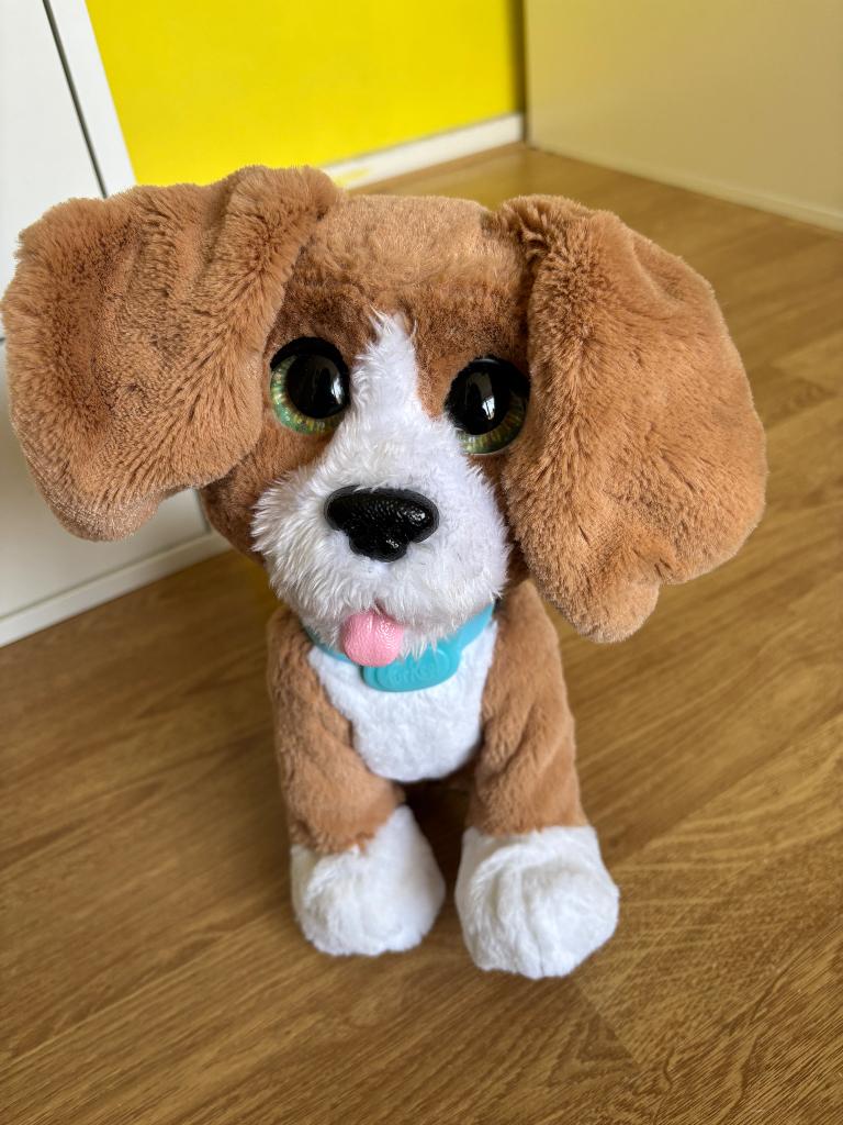 Fur Real Charly Chatter hondje, Kinderen en Baby's, Speelgoed | Knuffels en Pluche, Zo goed als nieuw, Middelgroot (20 tot 80 cm)