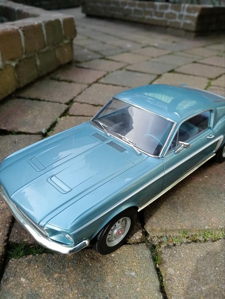 Maisto 1970 Ford Mustang Mach 1 Blue 1:18 Modelauto - Maus Model Cars