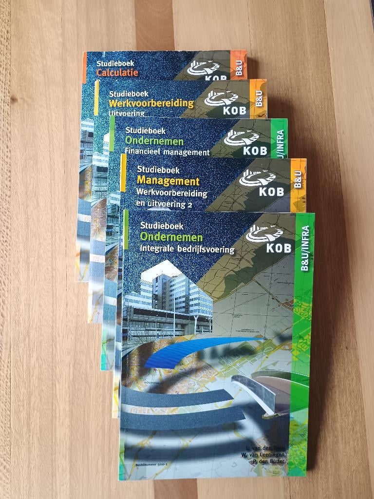 KOB 5 studieboeken, Boeken, Nieuw, Diverse auteurs, Beta, HBO