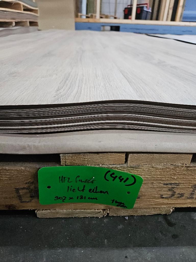 Duropal R20128 HPL platen licht eiken 307x131cm ( 441 ), Ophalen, Gebruikt, Nb, Nb