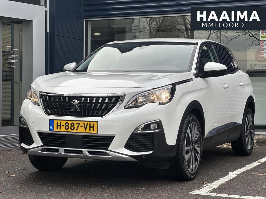 Peugeot 3008 1.2 PureTech Allure Avantage | Trekhaak | Navig, Gebruikt, 1199 cc, Leder en Stof, Wit