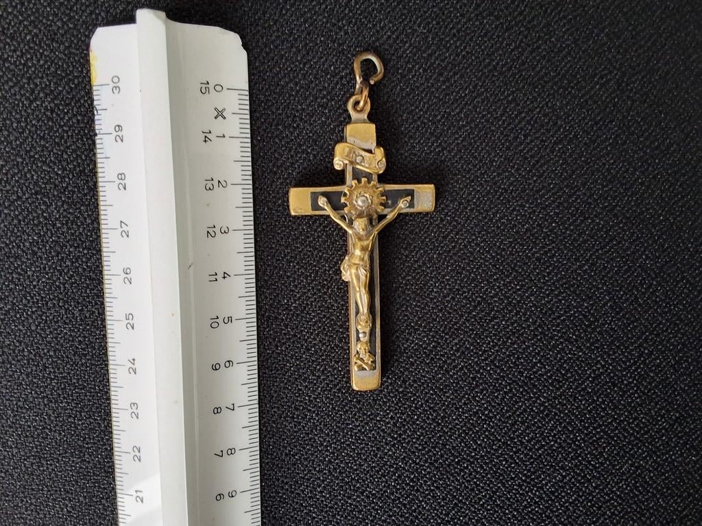 processiekruisje, Ophalen of Verzenden, Zo goed als nieuw, Zilver, Overige materialen