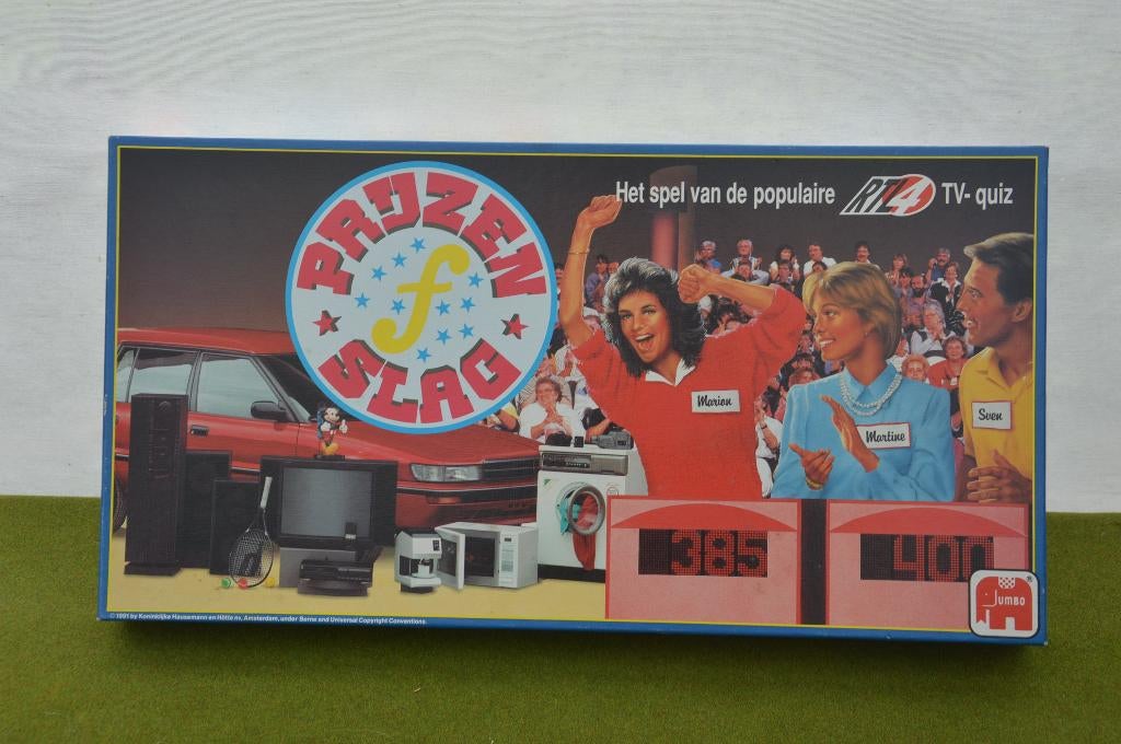 Vintage bordspel 1991 Prijzenslag van RTL Het spel van de po, Vijf spelers of meer, Ophalen of Verzenden, Gebruikt, RTL