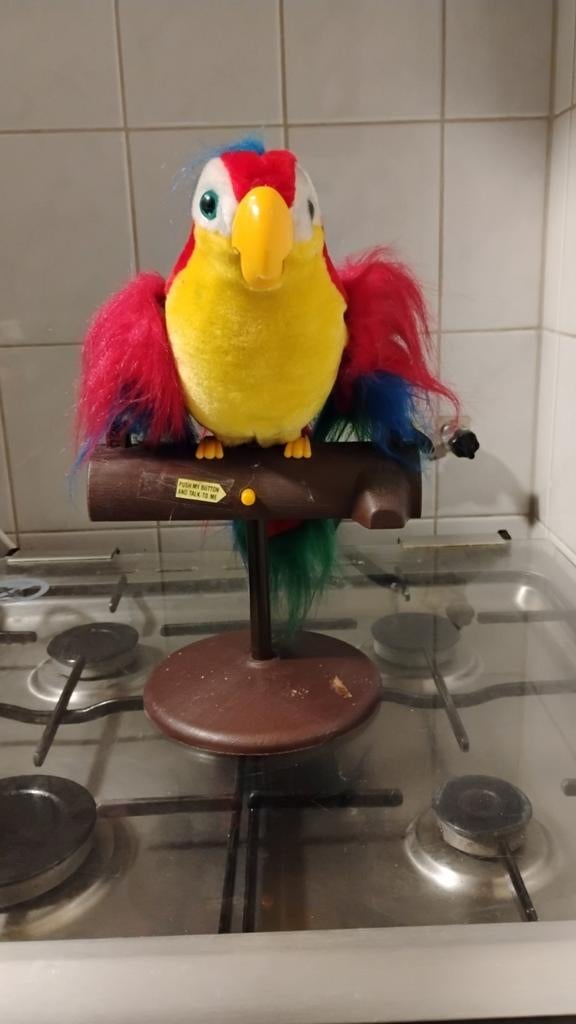 Interactieve pratende papegaai speelgoed, Kinderen en Baby's, Ophalen of Verzenden, Zo goed als nieuw, Jongen of Meisje