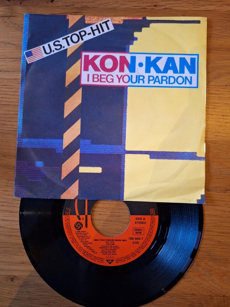 Kon Kan - I Beg Your Pardon (Vinyl Single), Gebruikt, 7 inch, Single, Ophalen of Verzenden