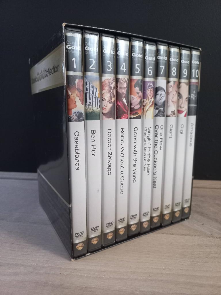 Classic Gold Collection (10xDVD BOX) Hollywood TOP Classics, Cd's en Dvd's, Dvd's | Klassiekers, Alle leeftijden, Drama, Ophalen of Verzenden