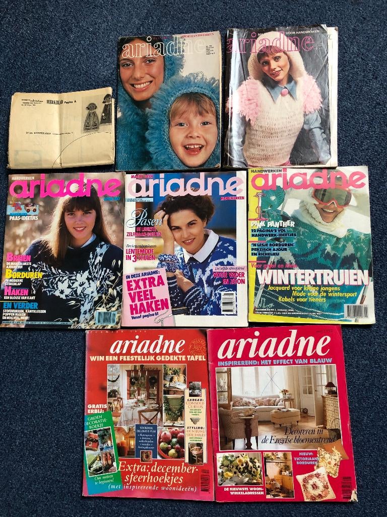 Ariadne uit 1965-96 vintage maandblad voor handwerken, Gelezen, Ariadne handwerken, Ophalen of Verzenden, Borduren en Naaien