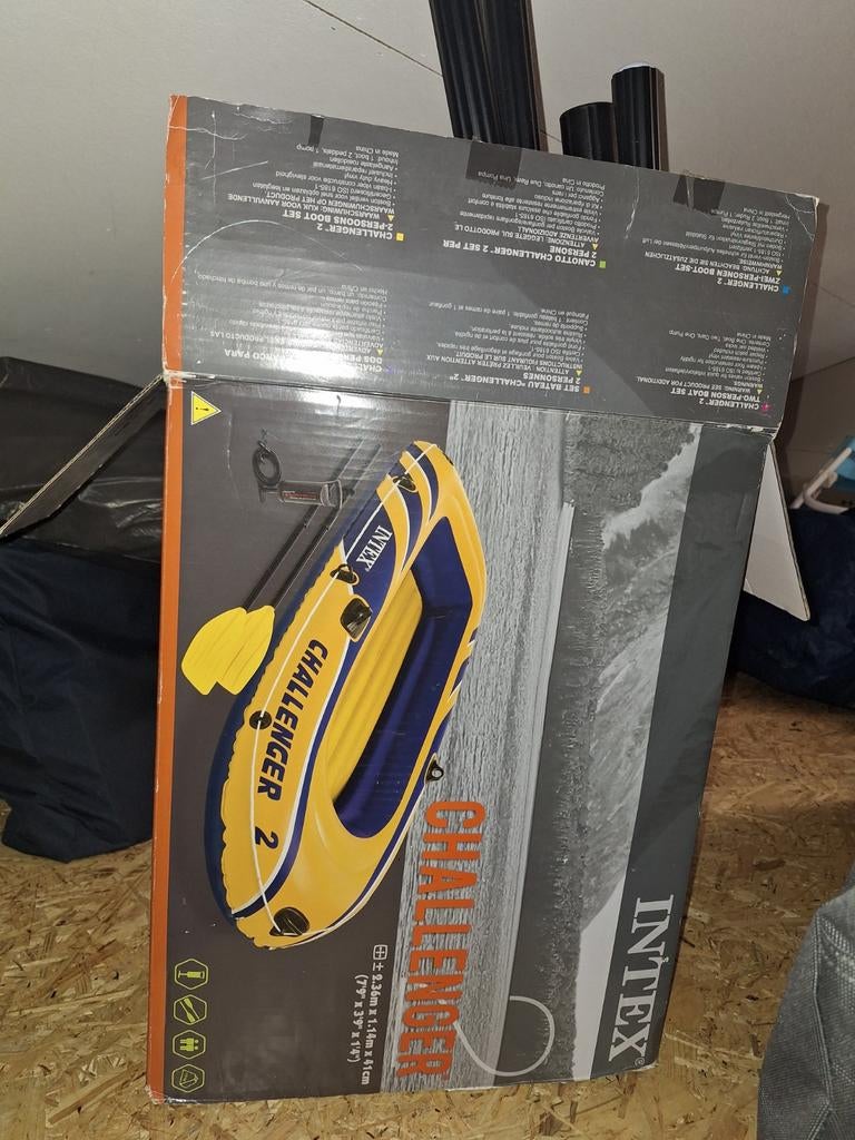 Intex Challenger 2 opblaasboot met peddels, Ophalen, Nieuw