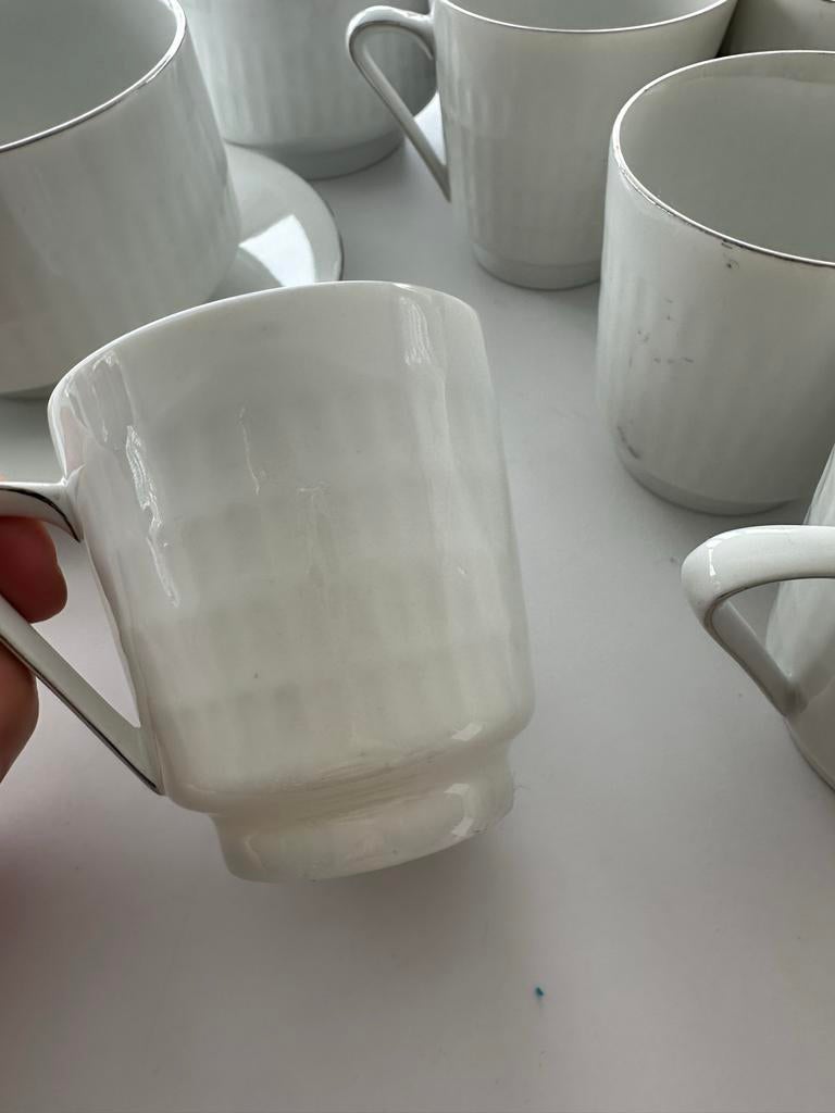 Scherzer kopjes en schotels met botervloot, Ophalen of Verzenden