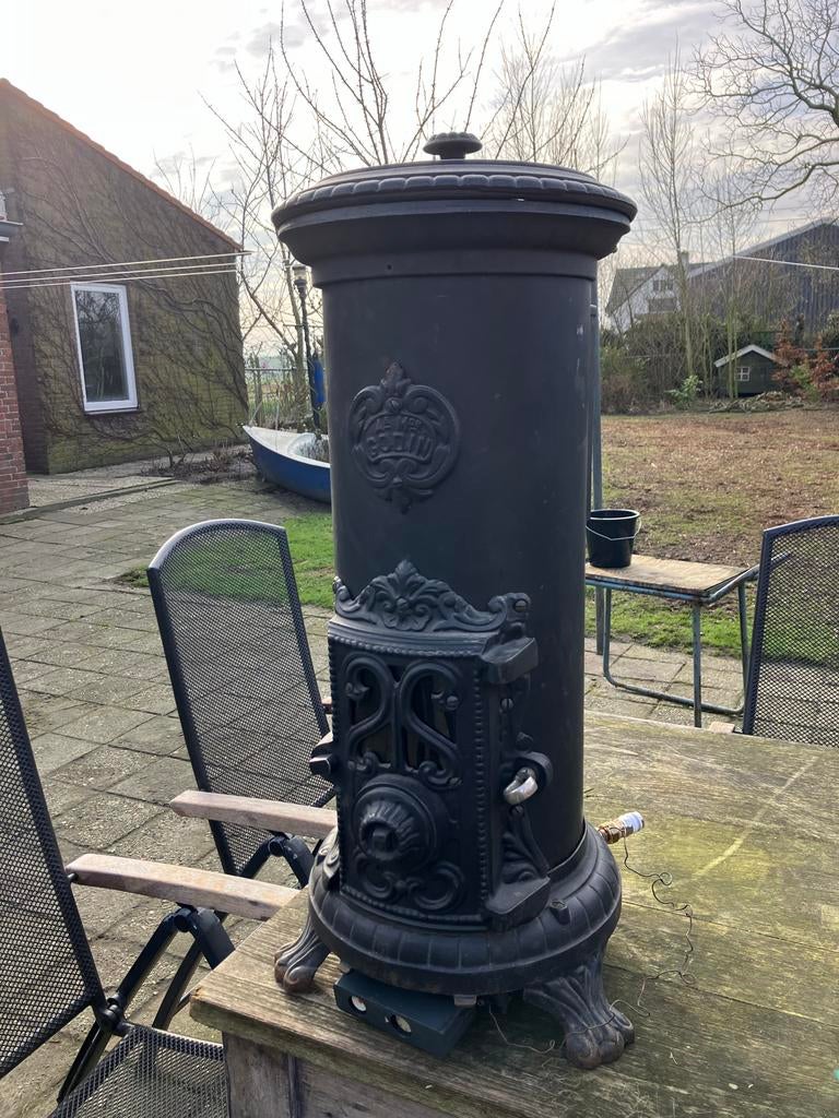 Gaskachel Salamander - Sfeervolle sierhaard, Huis en Inrichting, Kachels, Ophalen, Gebruikt, Gas, Vrijstaand