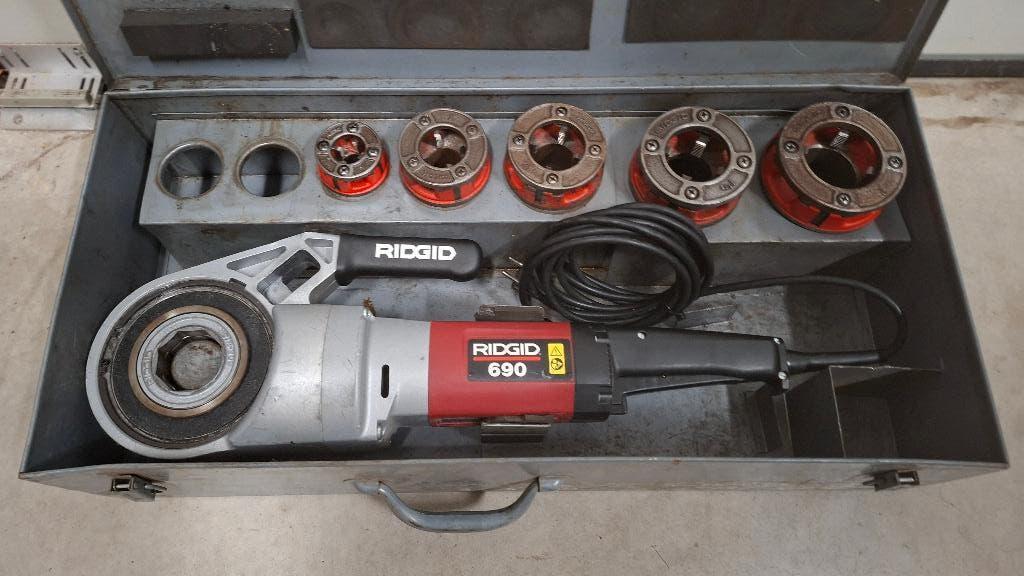 Ridgid 690 electrische draadsnij machine draad snijder., Auto diversen, Autogereedschap, ., Ophalen of Verzenden, Zo goed als nieuw