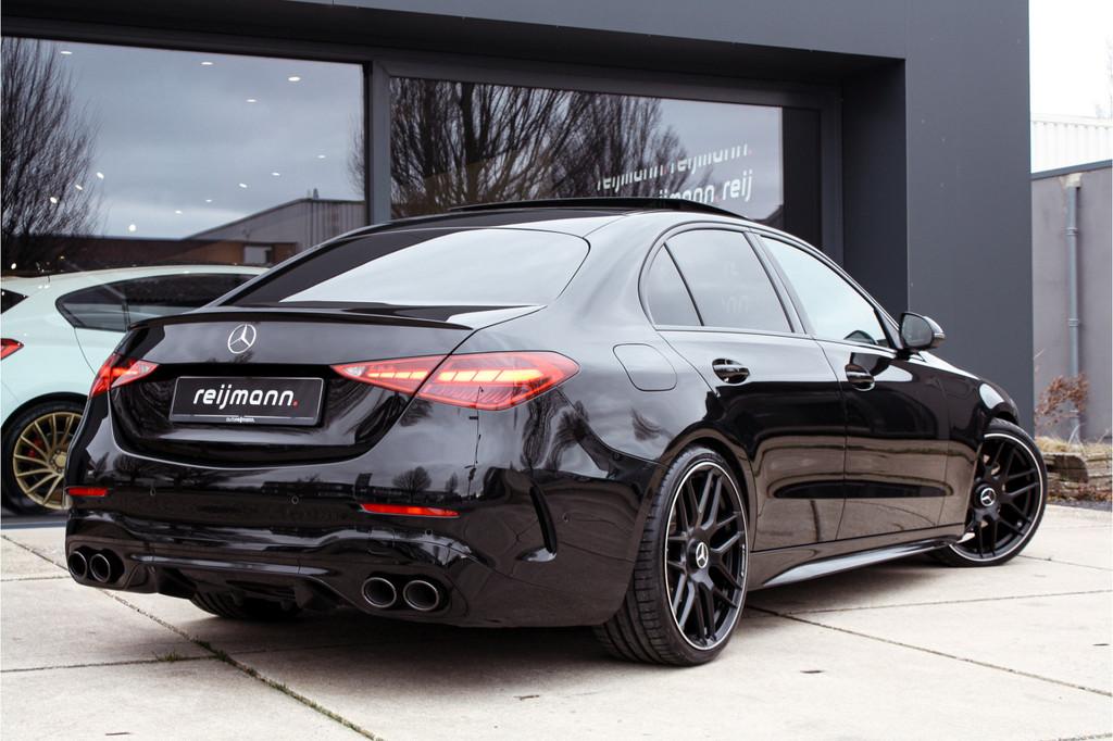 Mercedes-Benz C-Klasse 300 AMG C43 Uitgev. | H&R | Pano | Bu, Auto's, Mercedes-Benz, Automaat, 4 cilinders, Parkeercamera, Zwart