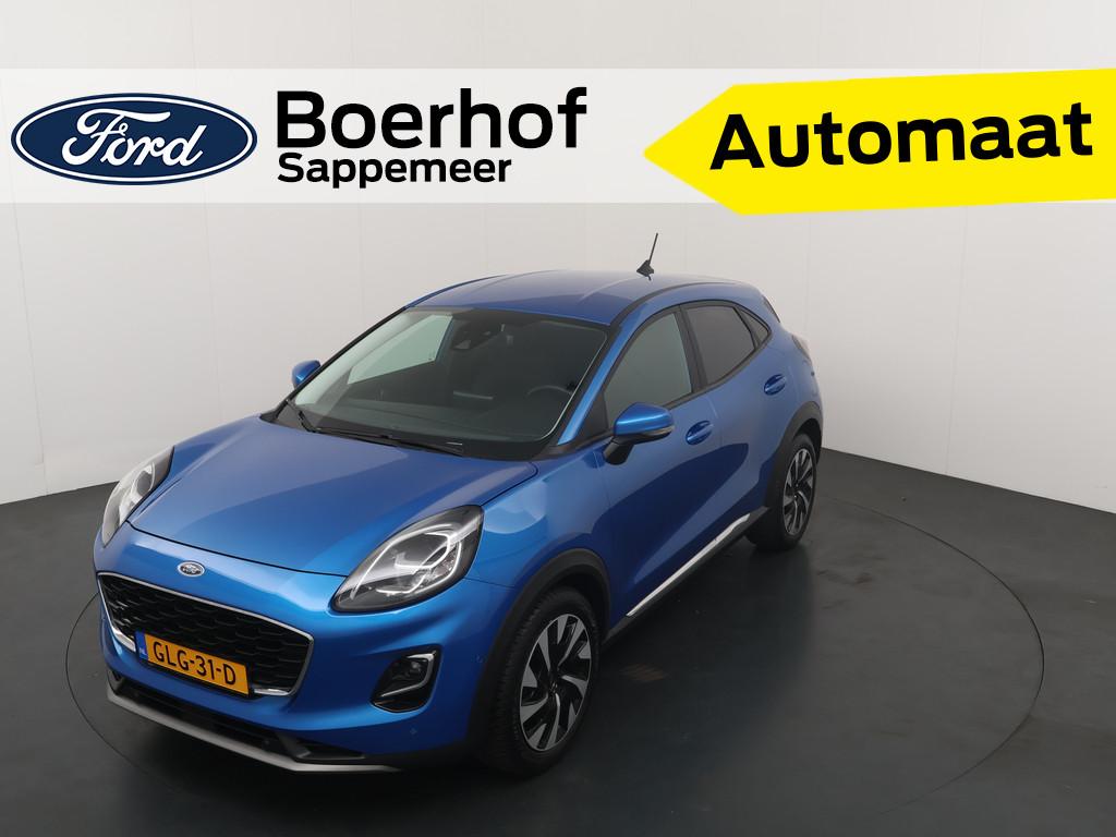 Ford Puma EcoBoost Hybrid Titanium | Elek achterklep | Winte, Stof, Blauw, 665 kg, Bedrijf