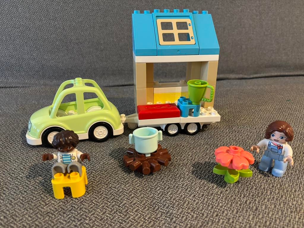 Duplo 10986 familiehuis op wielen, Ophalen of Verzenden, Zo goed als nieuw, Duplo