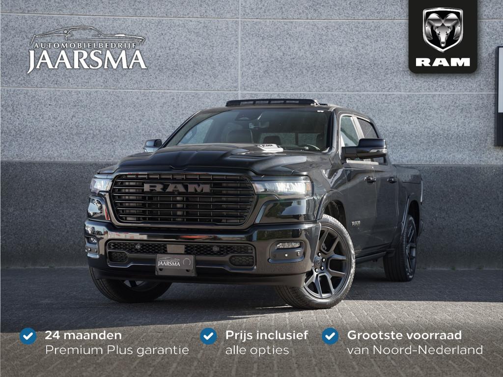 Dodge Ram 1500 Laramie Night SST Hurricane 420pk |BPM vrij!, Auto's, Automaat, 2993 cc, Zwart, Leder