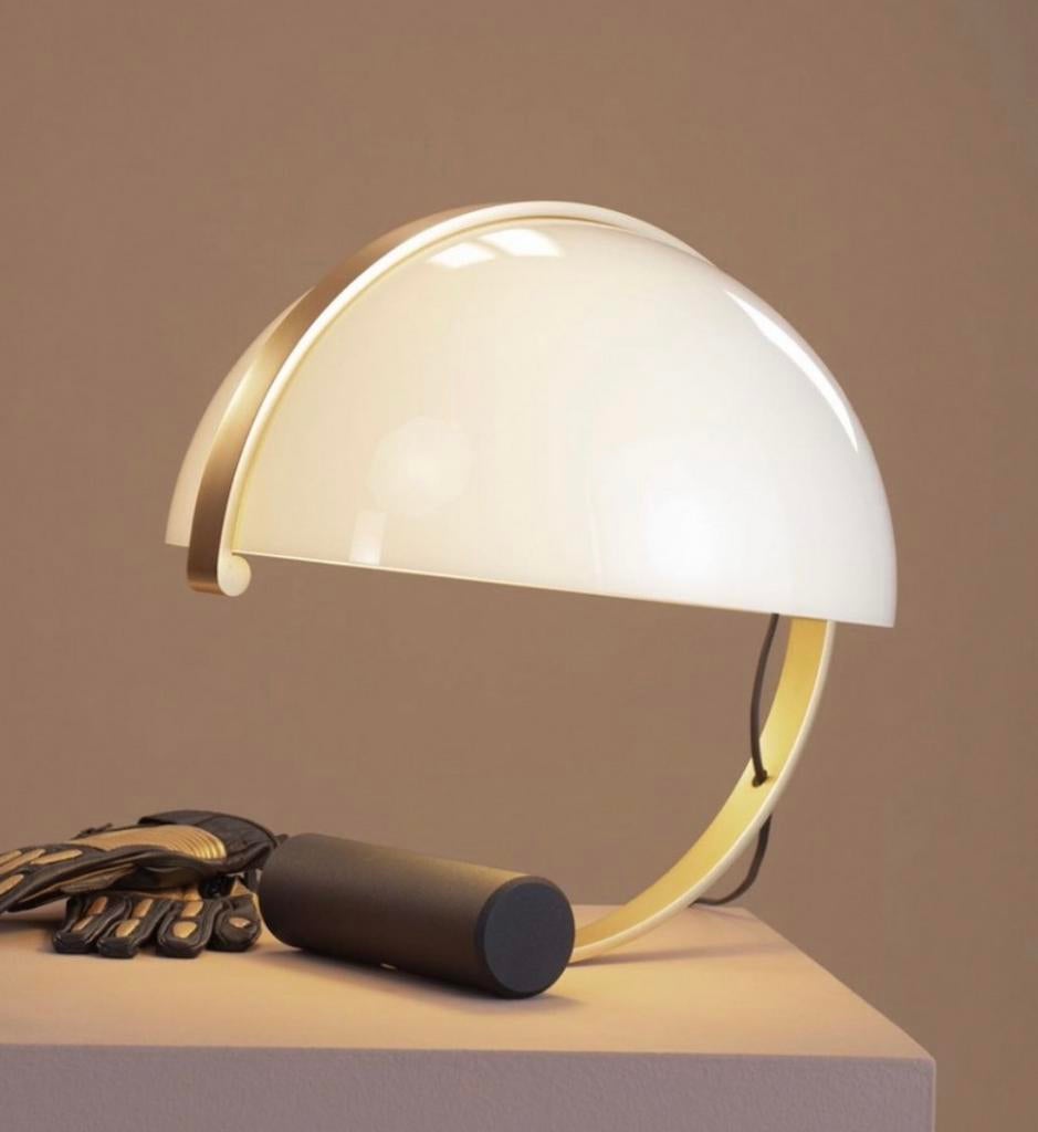 Vintage designlamp Stilnovo uit de jaren 70, Huis en Inrichting, Lampen | Tafellampen, Kunststof, Metaal, Ophalen