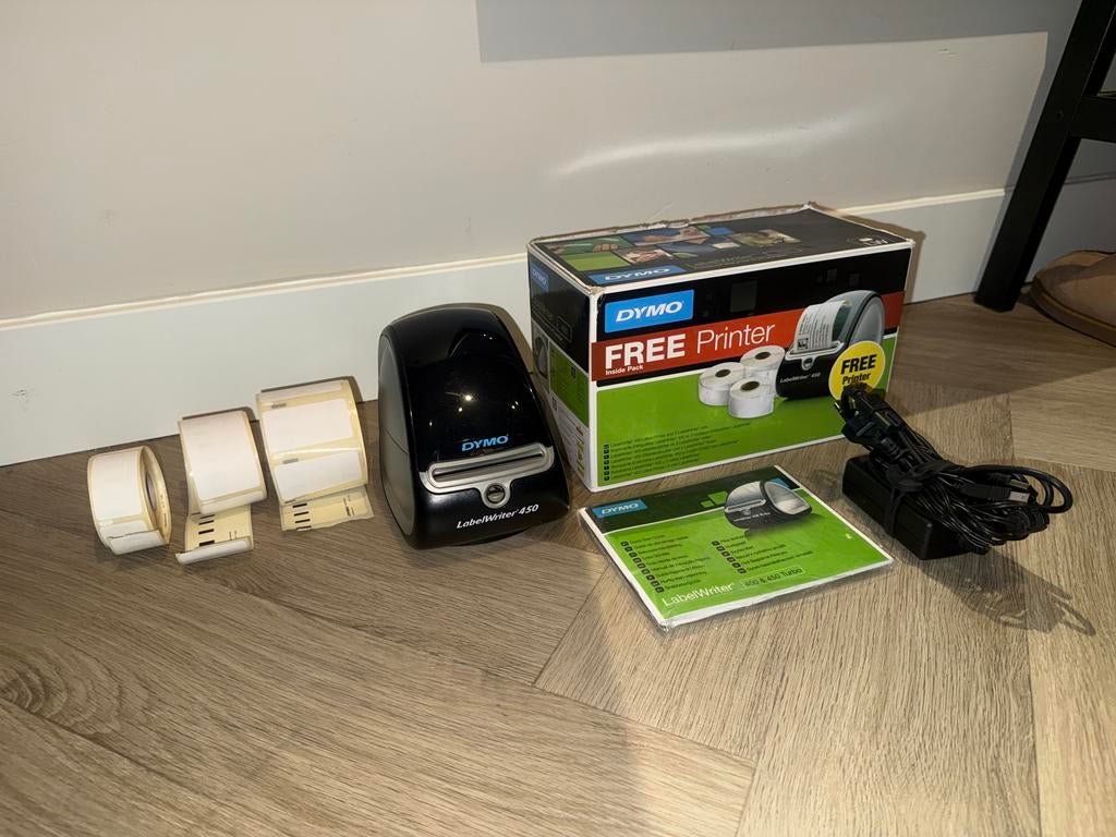 DYMO LabelWriter 450 labelprinter (incl. 3 etiketrollen), Computers en Software, Labelprinters, Ophalen of Verzenden, Zo goed als nieuw