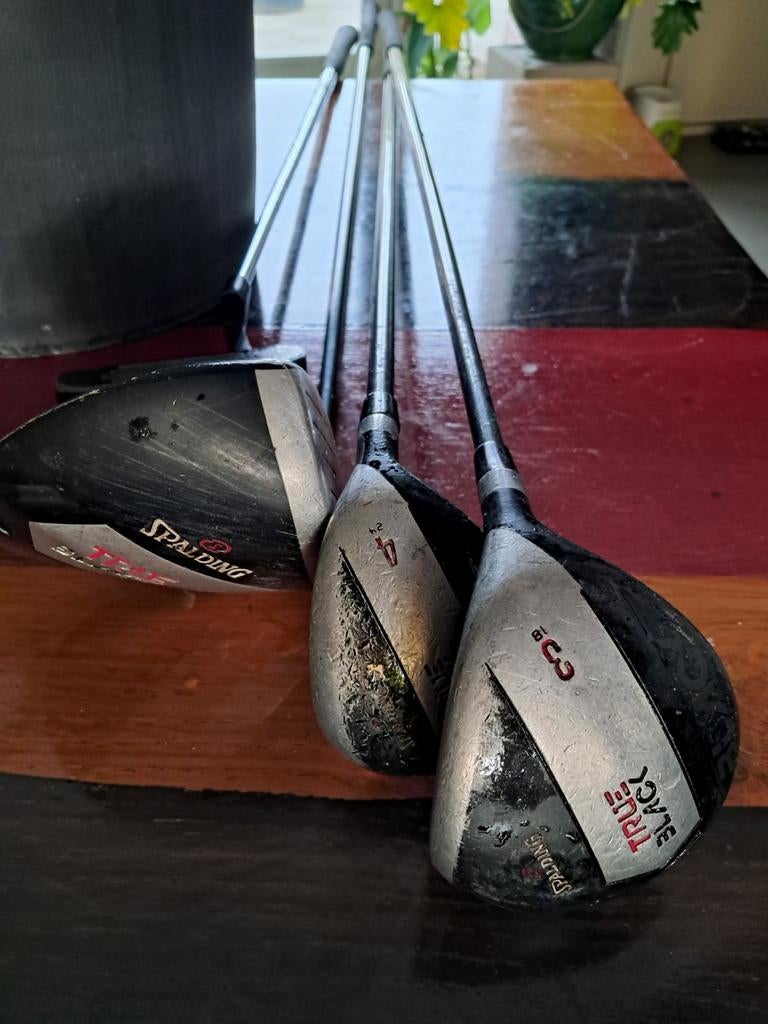 Spalding True Black Hybride Golfclubs en Putter - Gebruikt, Ophalen, Gebruikt, Club, Overige merken