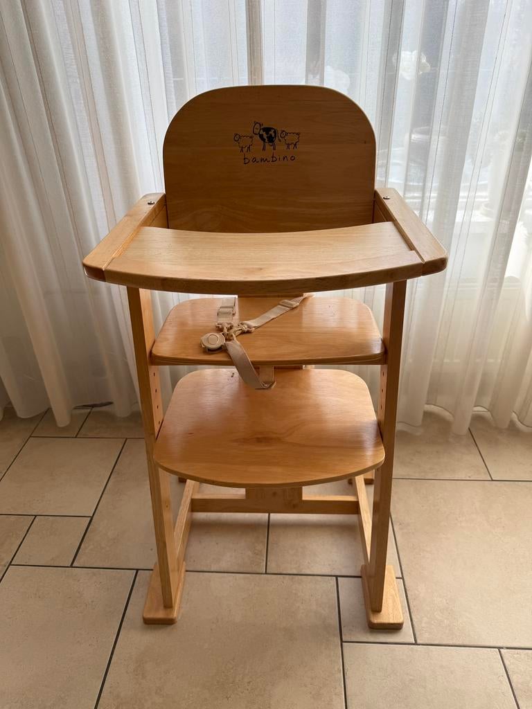 Bambino eetstoel, Kinderen en Baby's, Ophalen, Gebruikt, Meegroeistoel, Gordel(s)