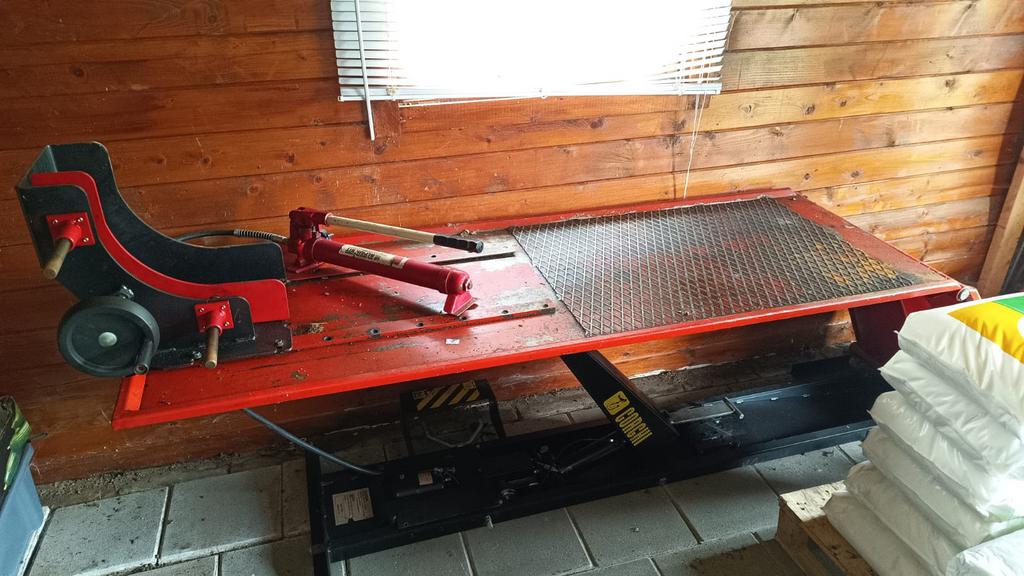 Motorheftafel Corghi, Ophalen