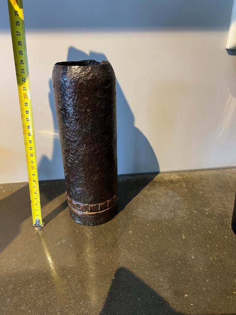 WWI Granaatkartets met kogels - Leie (België/Frankrijk), Ophalen of Verzenden, Landmacht, Overige gebieden, Hulzen of Bodemvondsten