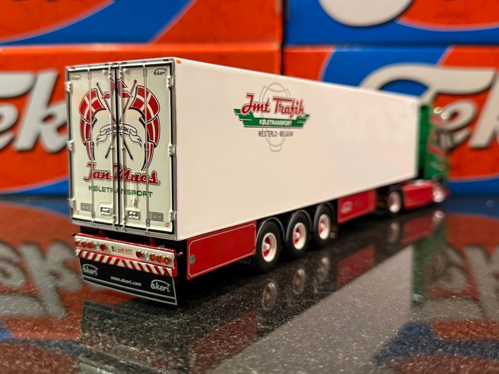 Tekno - Volvo JMT Trafik (Mues), Hobby en Vrije tijd, Modelauto's | 1:50, Ophalen of Verzenden, Zo goed als nieuw, Bus of Vrachtwagen