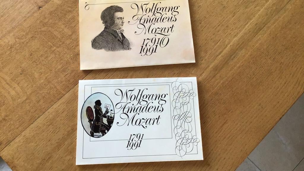 2 Mozart pop up kaarten, Ophalen