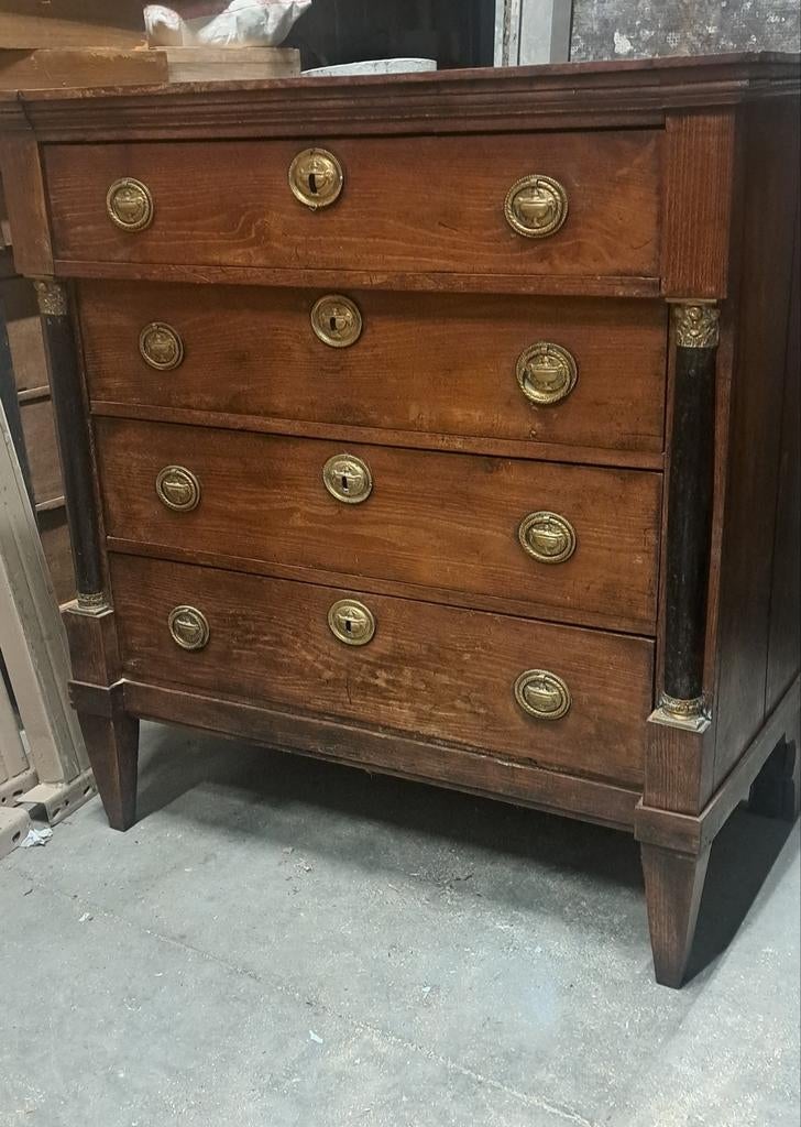 Hollands EMPIRE ladenkastje ca 1810 ., Antiek en Kunst, Ophalen